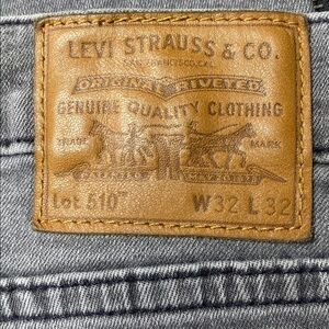 Levi's Lot 510 Grey Ankle Zip Denim Skinny’s